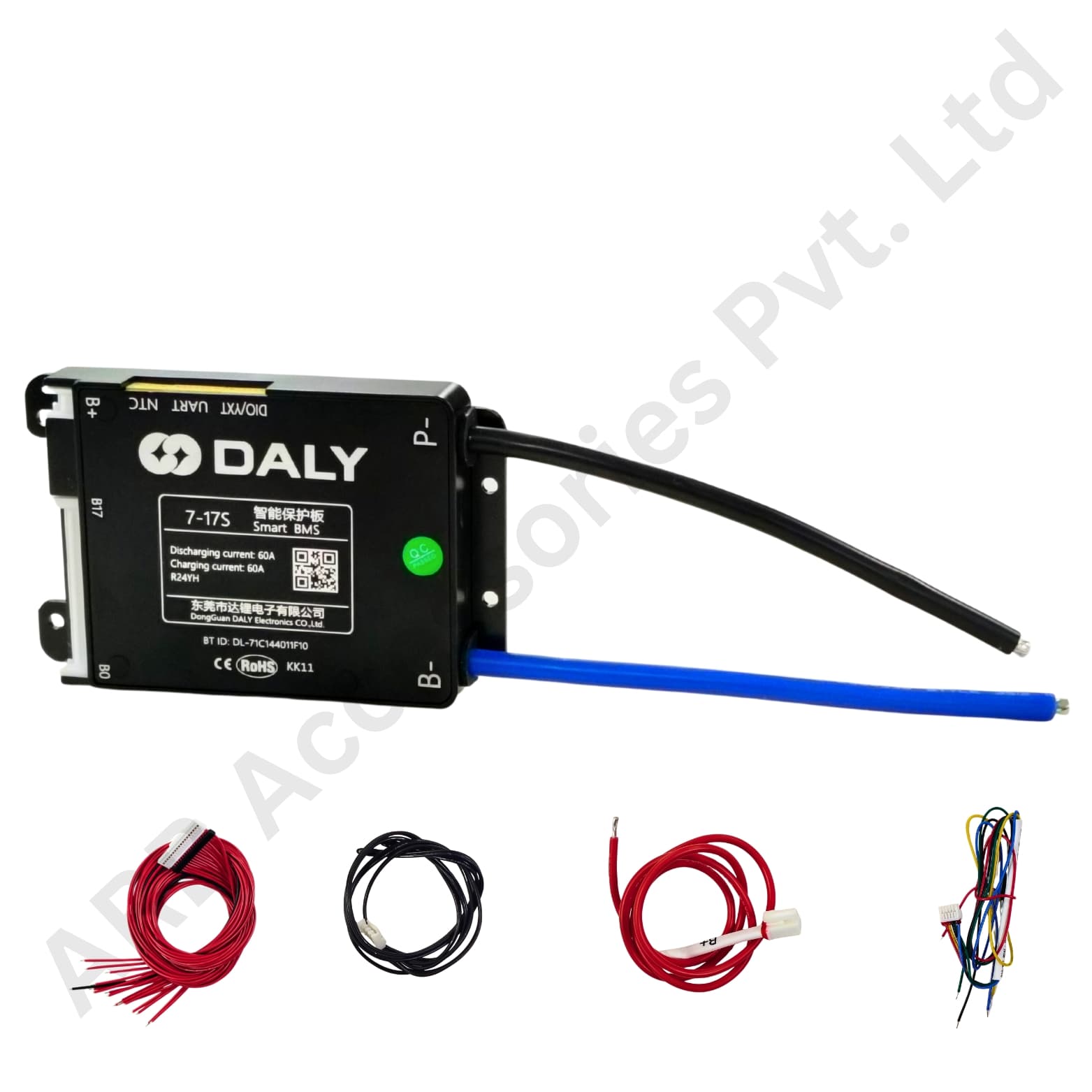DALY BLACK SMART BMS 7-17S 60A (1064e)