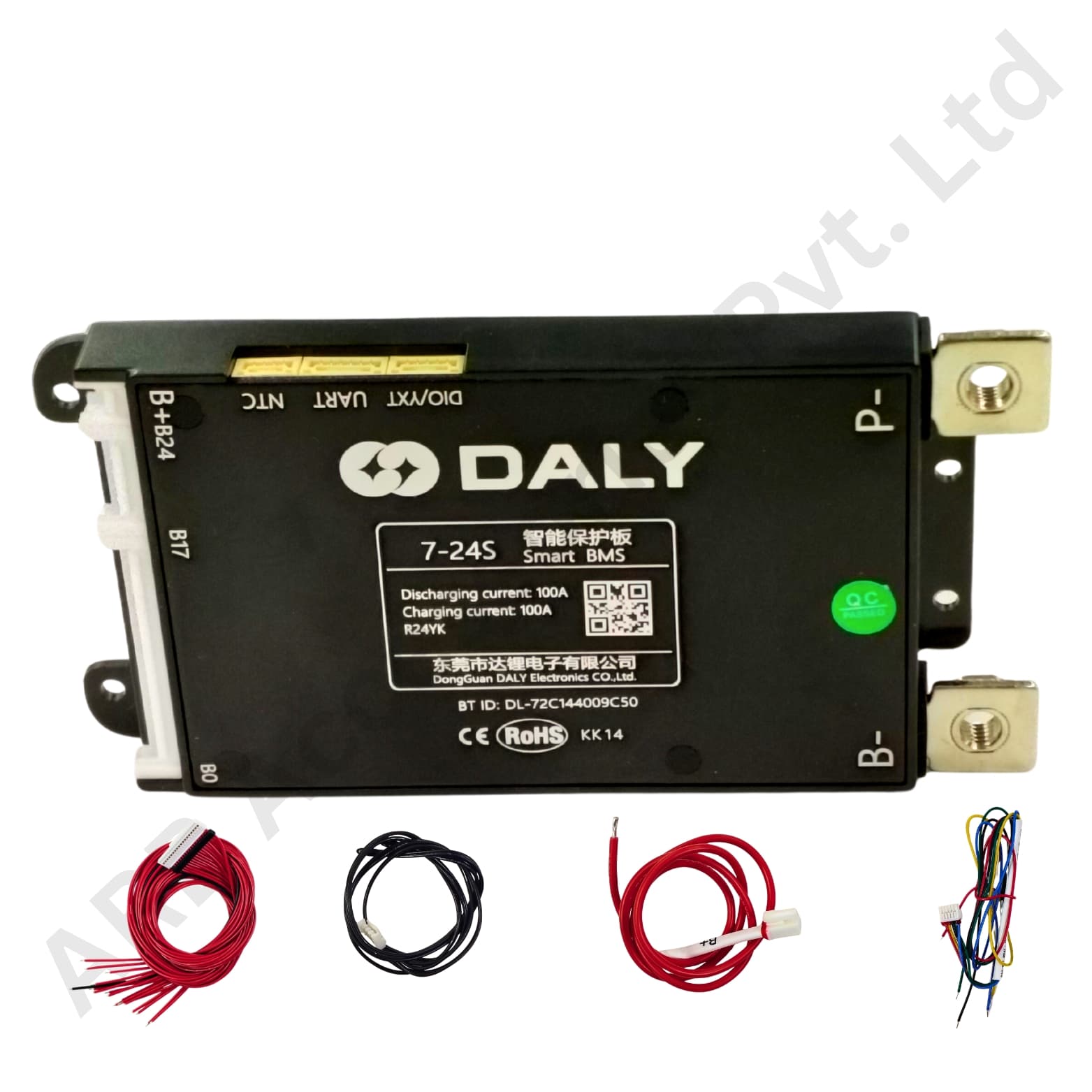 DALY BLACK SMART BMS 7-24S 100A (1065b)