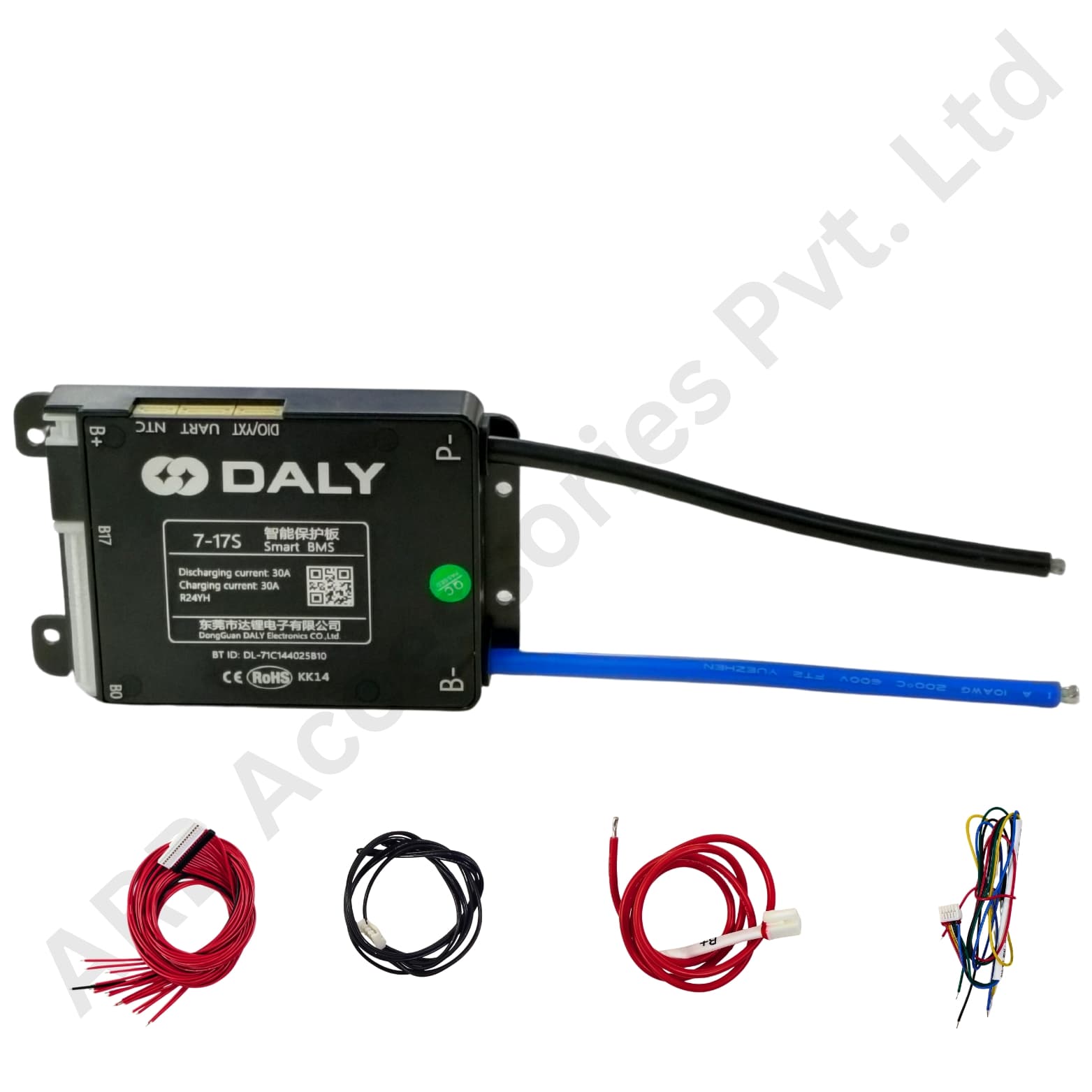 DALY BLACK SMART BMS 7-17S 30A (1064f)