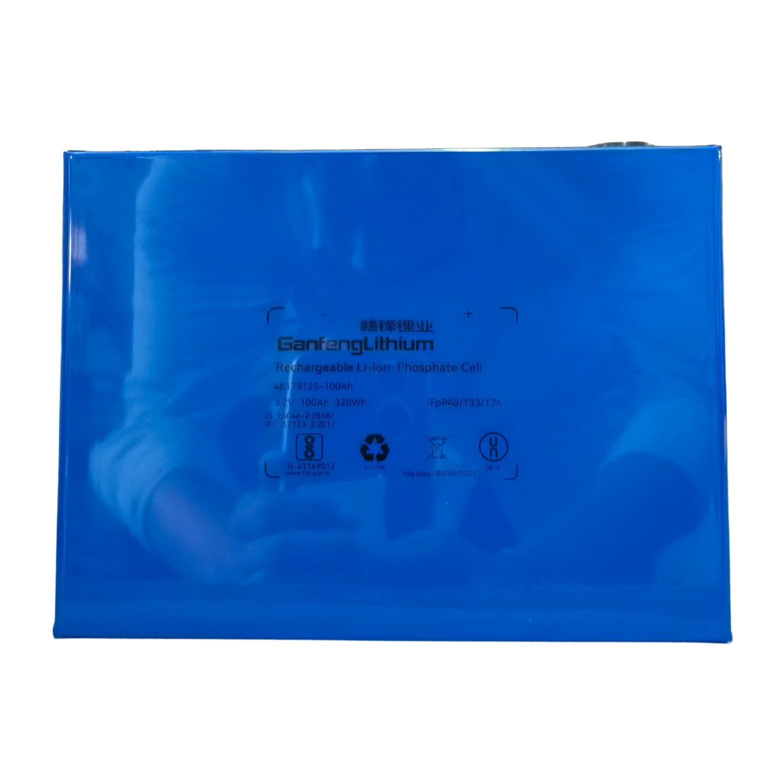GANFENG 100AH 3.2V PRISMATIC CELL 5K LIFE CYCLE A09 (c62d) - Image 2