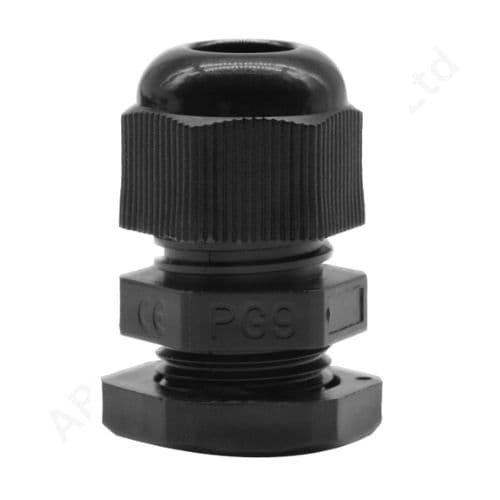 PLASTIC GLAND PG-9 BLACK (b260) - Image 2