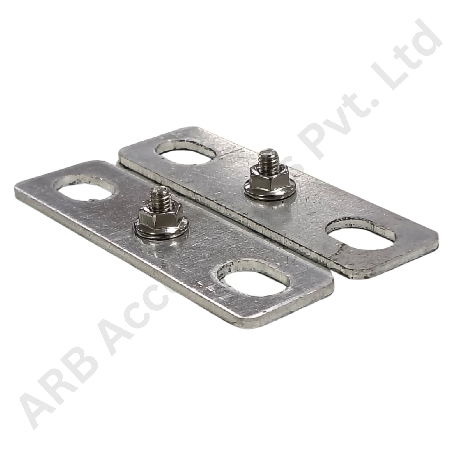 ALUMINIUM BUS BAR 70X20X2MM WITH CLINCH STUD-NUT (1067a) (10afd) - Image 2