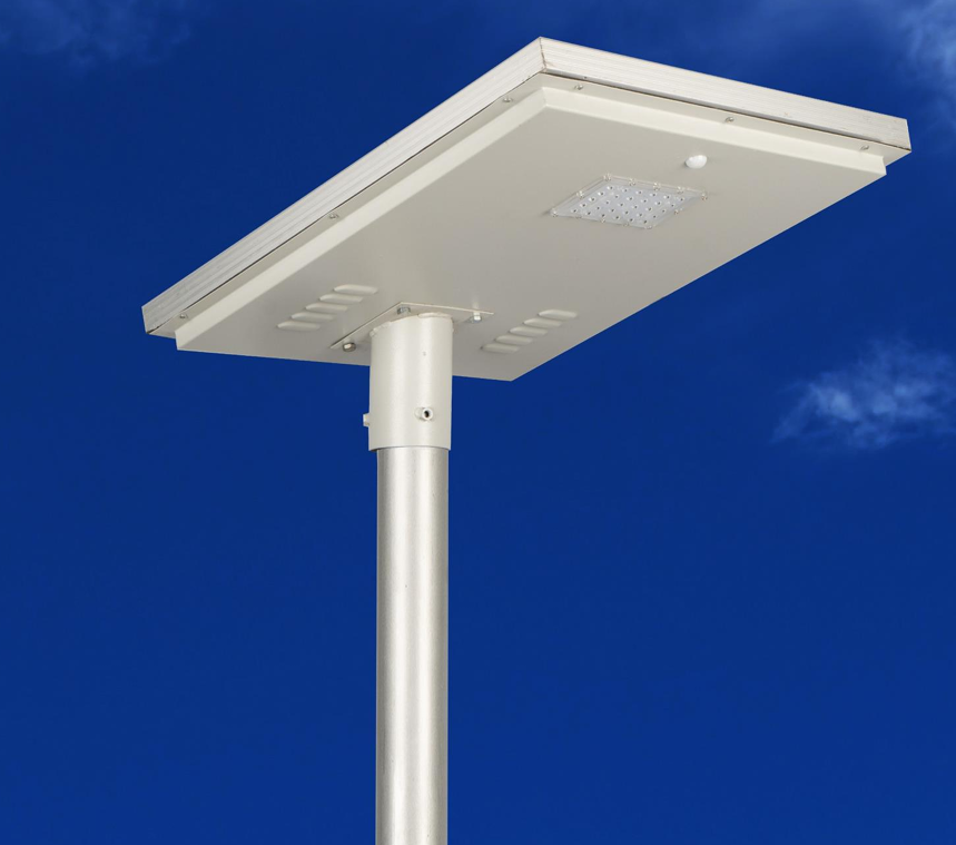 All In One Solar Street Light Lens Model 15 Watt Light 12.8V 18Ah Battery 50W Solar Panel