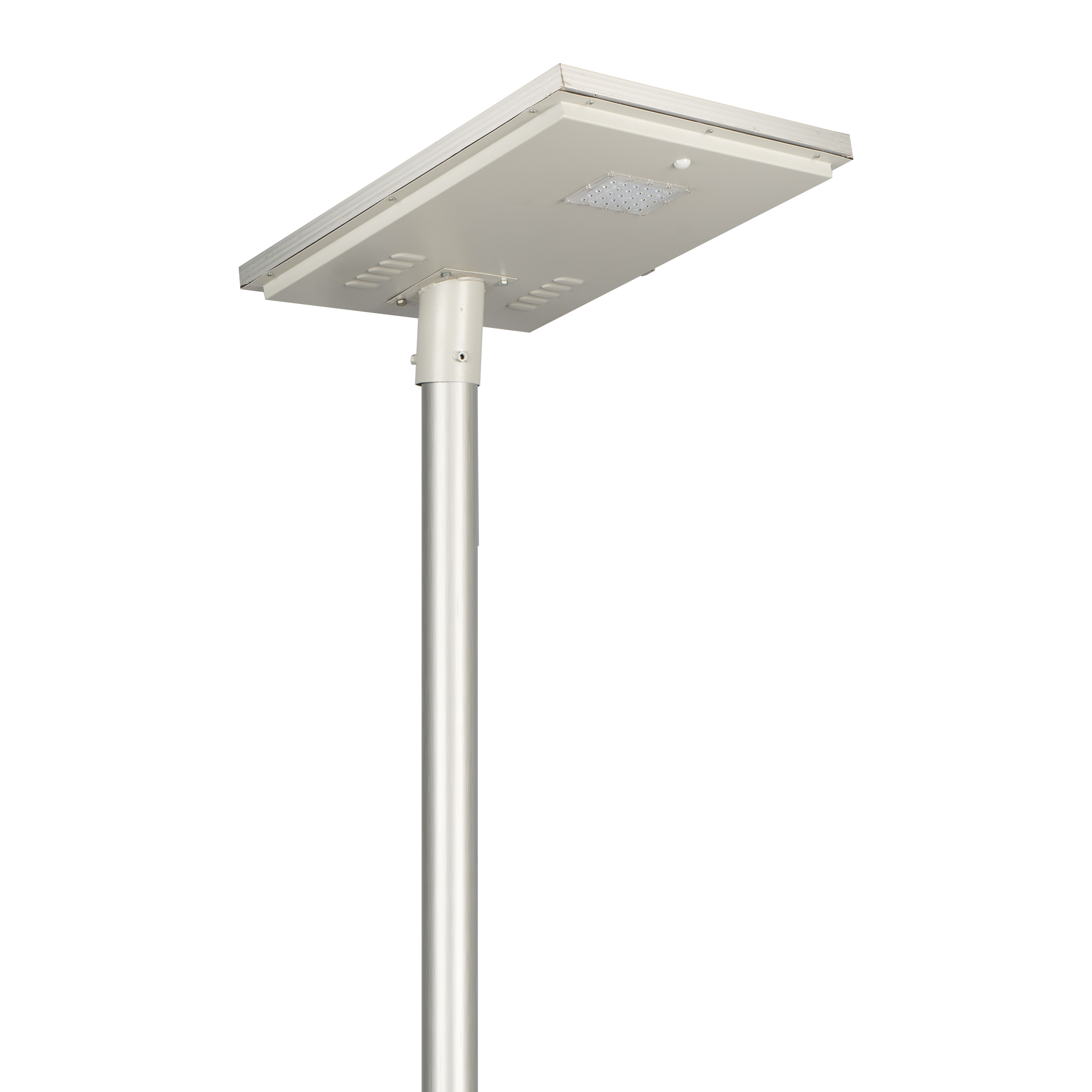 All In One Solar Street Light Lens Model 15 Watt Light 12.8V 18Ah Battery 50W Solar Panel