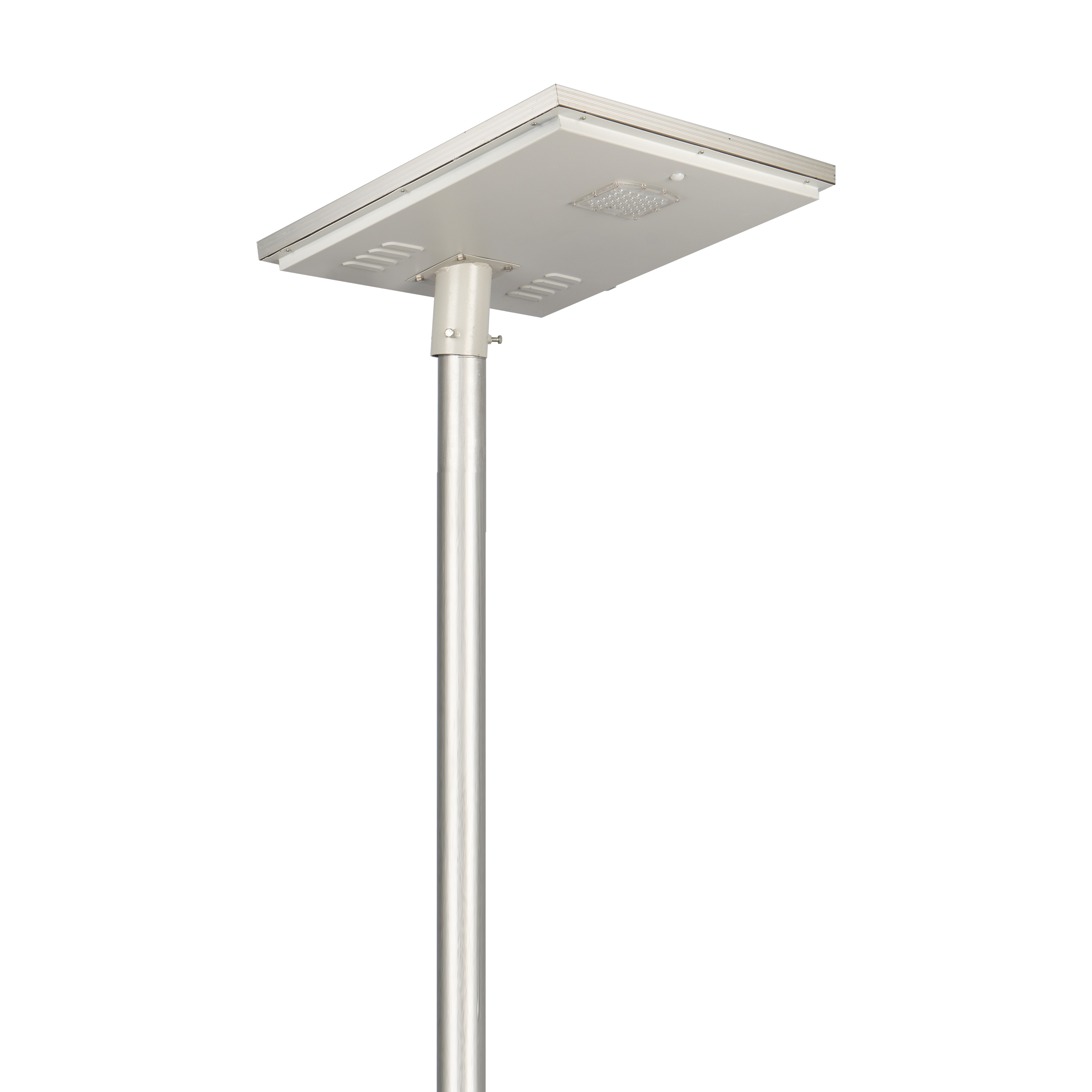 Aluminium All In One Solar Street Light Lens Model 24 Watt Light 12.8V 24Ah Battery 75W Solar Panel