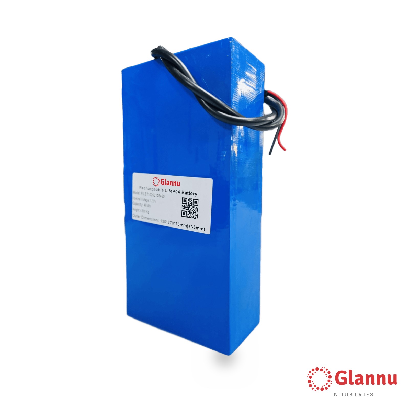12V 48Ah LiFePO4 Lithium Battery Pack – Glannu 12.8V Soft Pack, 20A BMS (1248) - Image 8