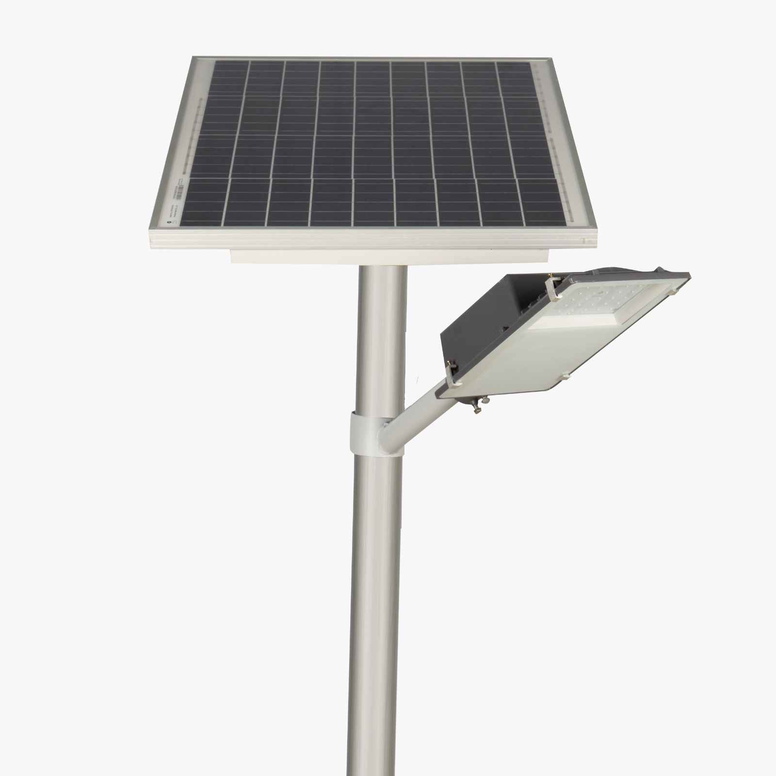 Semi Integrated Solar Street Light Glass Model 7W*2 Watt Light 12.8V 18Ah Battery 50W*2 Solar Panel 2