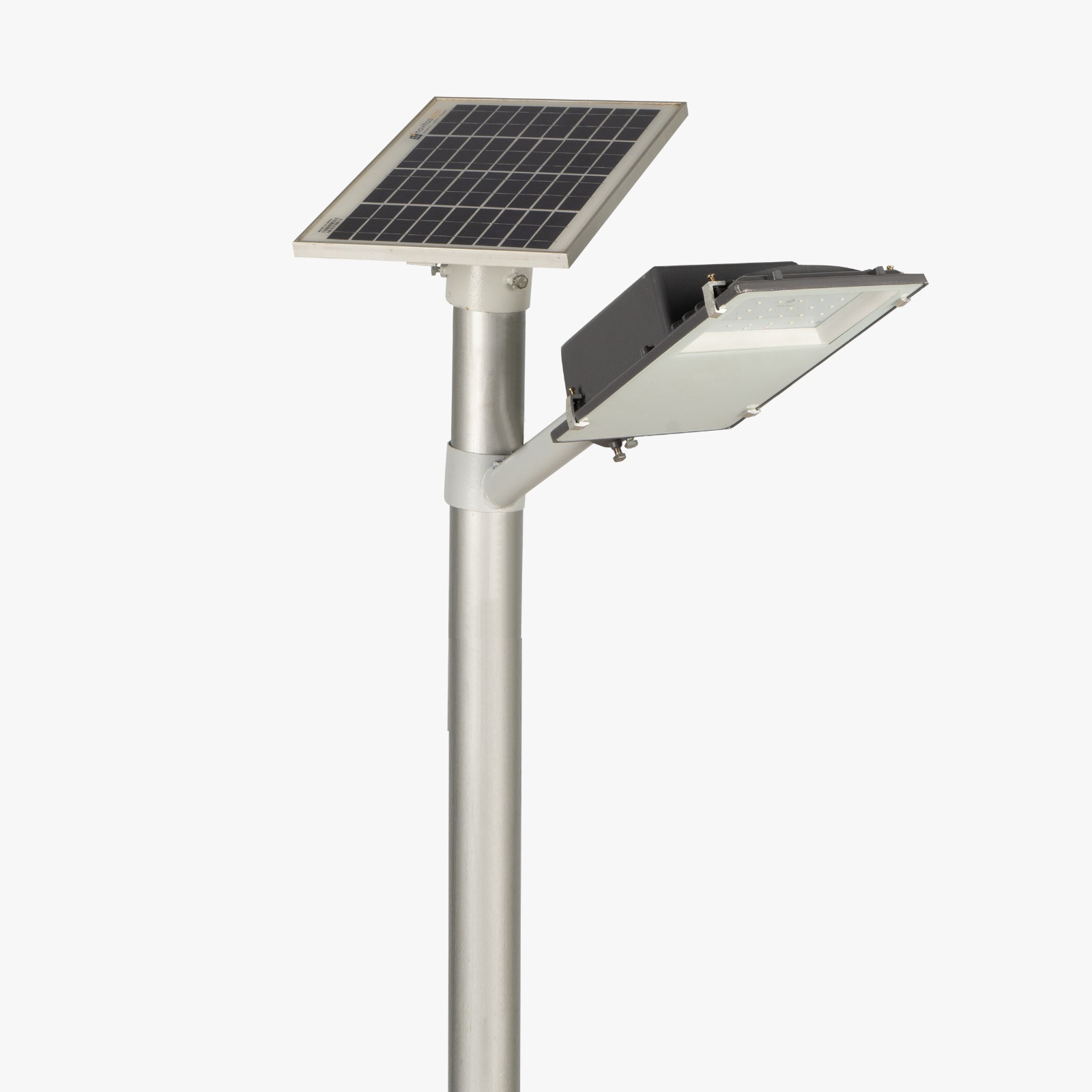 Semi Integrated Solar Street Light Glass Model 12 Watt Light 12.8V 12Ah Battery 40W Solar Panel 2