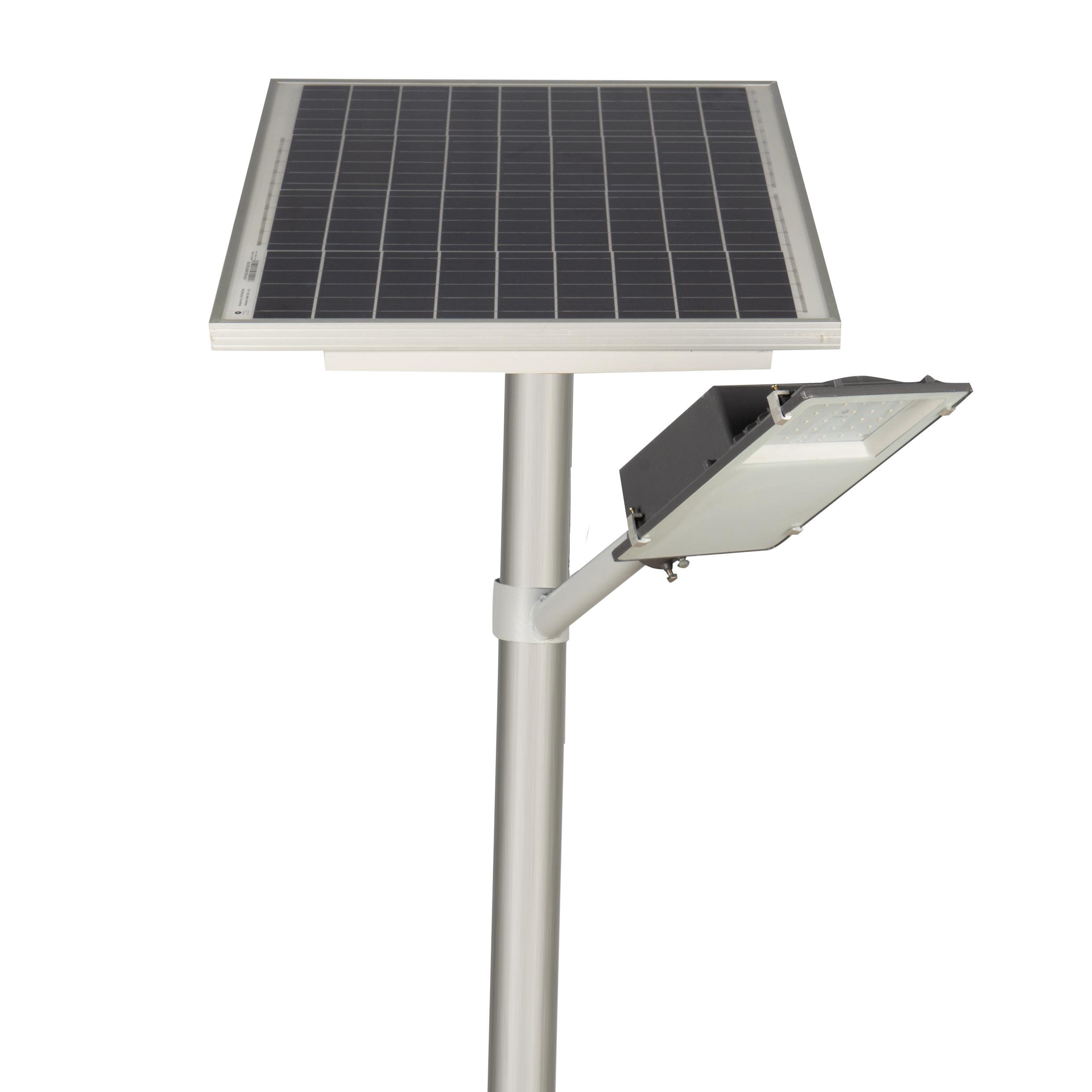 Semi Integrated Solar Street Light Glass Model 24 Watt Light 12.8V 24Ah Battery 60W Solar Panel