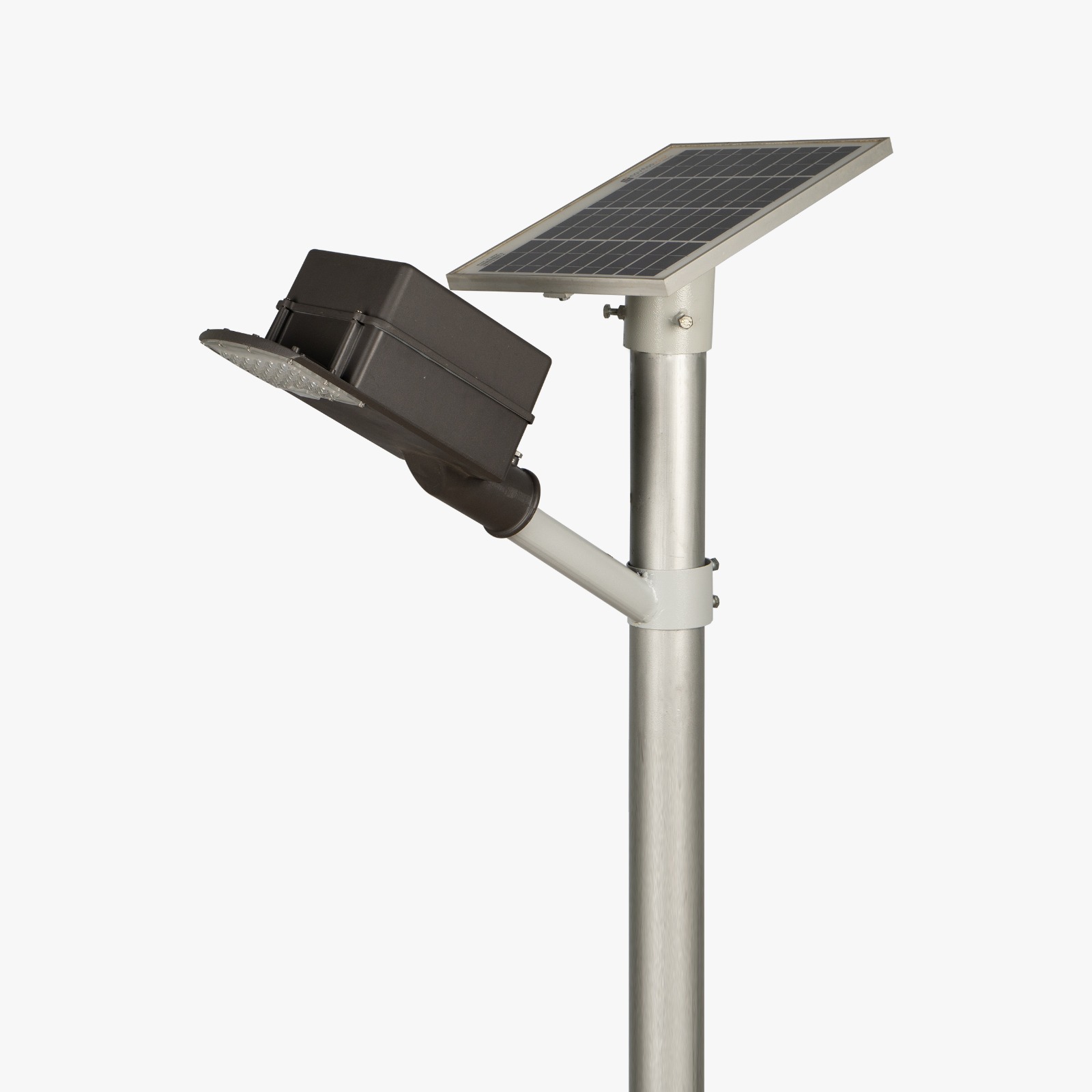 Semi Integrated Solar Street Light Lens Model 18 Watt Light 12.8V 18Ah Battery 50W Solar Panel 2