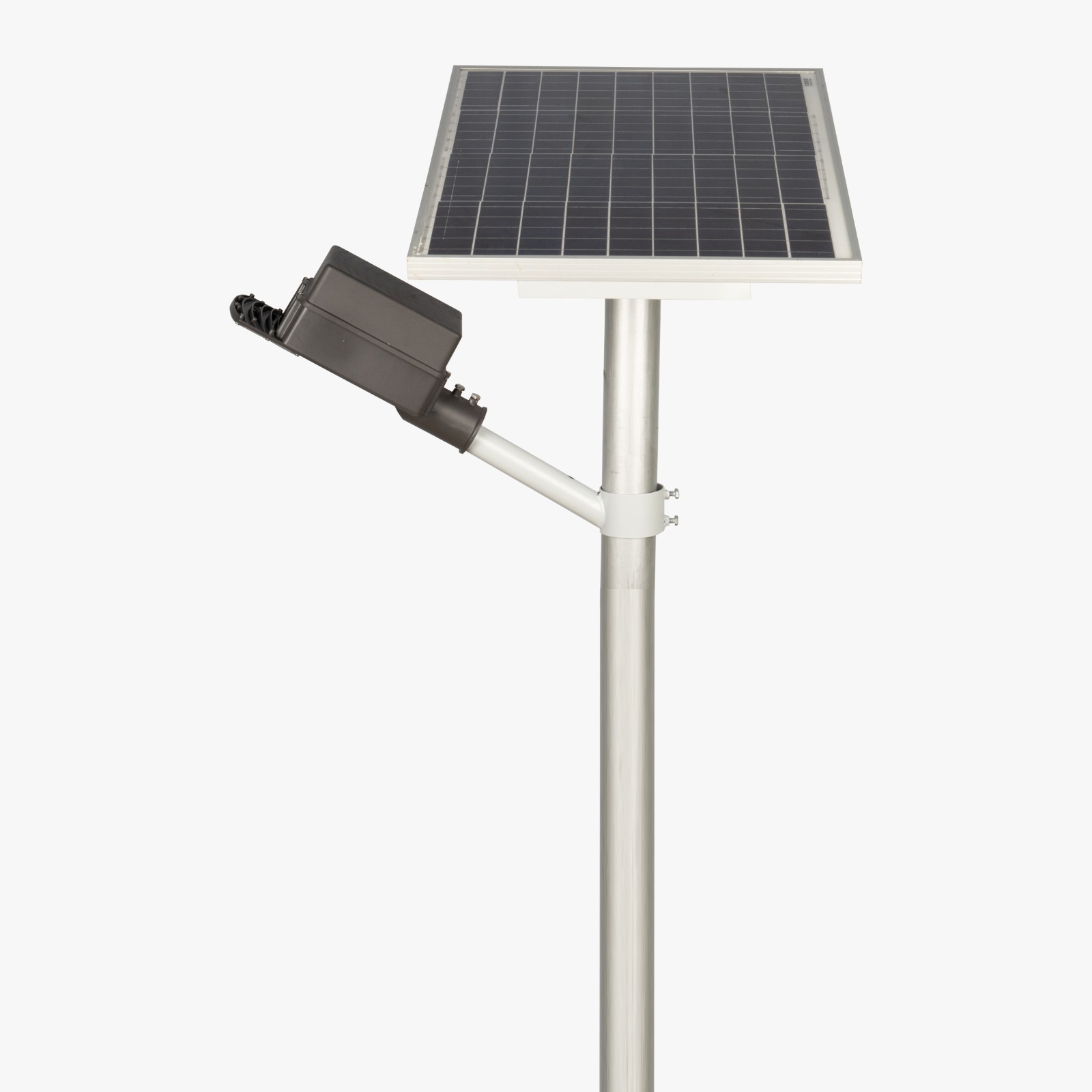 Semi Integrated Solar Street Light Lens Model 18 Watt Light 12.8V 18Ah Battery 50W Solar Panel 3