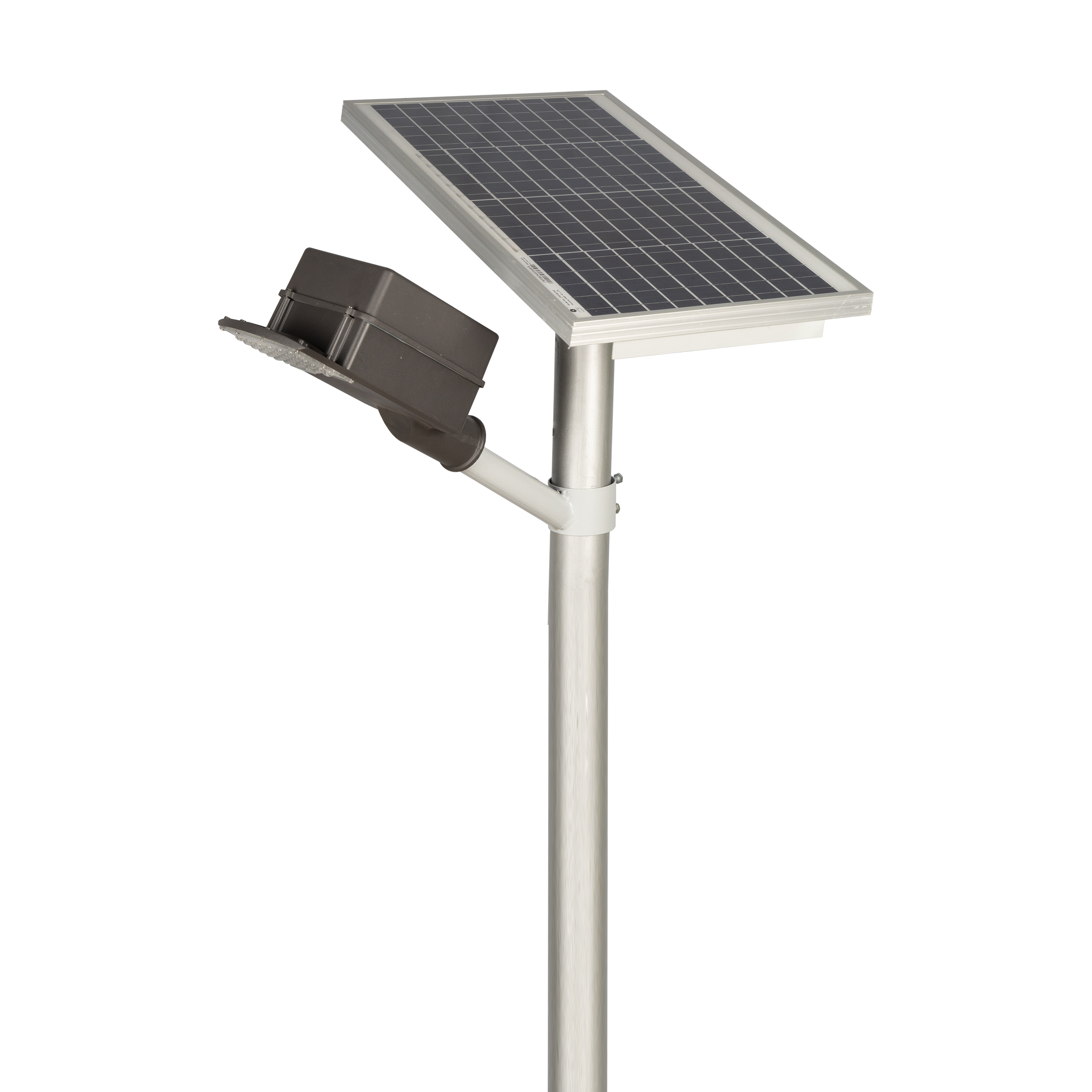 Semi Integrated Hybrid Solar Street Light Lens Model 12 Watt Light 12.8V 12Ah Battery 40W Solar Panel