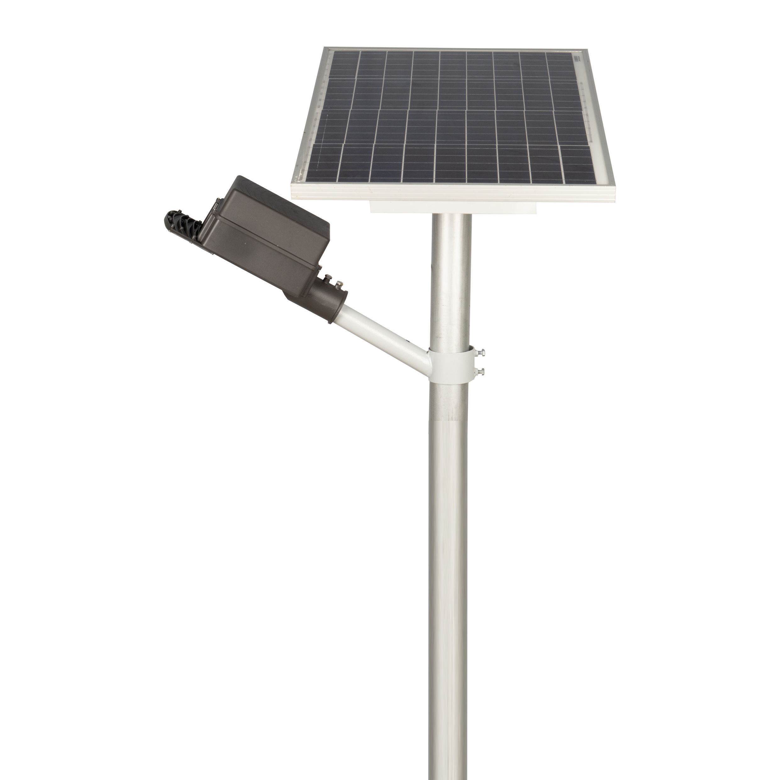 Semi Integrated Hybrid Solar Street Light Lens Model 20 Watt Light 12.8V 18Ah Battery 50W Solar Panel