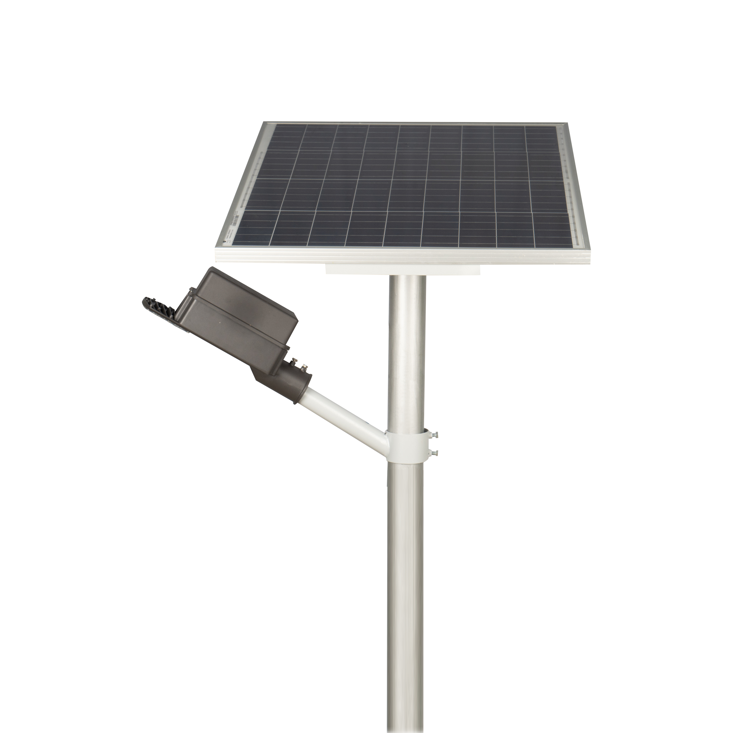 Semi Integrated Hybrid Solar Street Light Lens Model 30 Watt Light 12.8V 30Ah Battery 75W Solar Panel