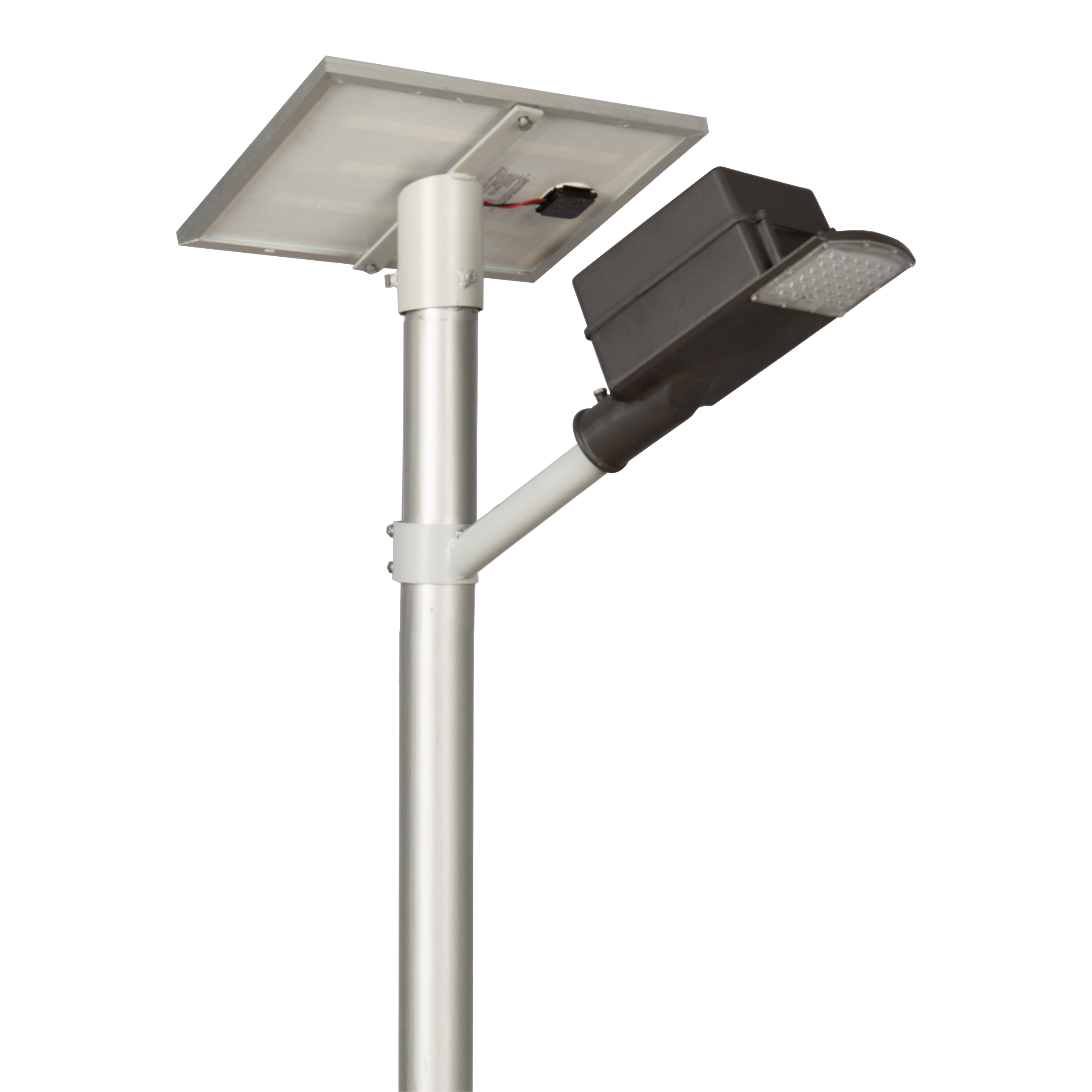 Semi Integrated Solar Street Light Lens Model 7 Watt Light 12.8V 6Ah Battery 30W Solar Panel