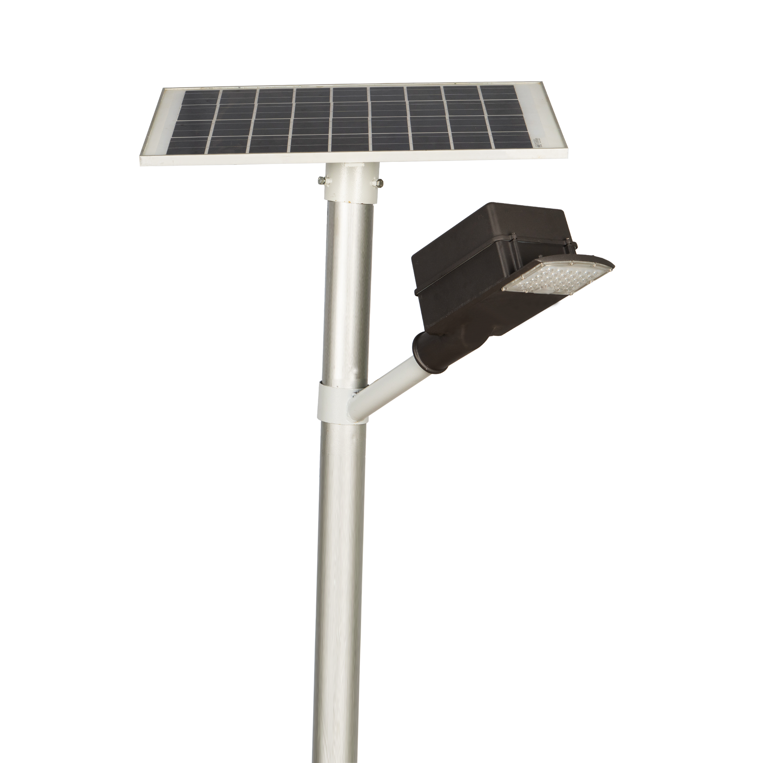 Semi Integrated Solar Street Light Lens Model 9 Watt Light 12.8V 12Ah Battery 40W Solar Panel