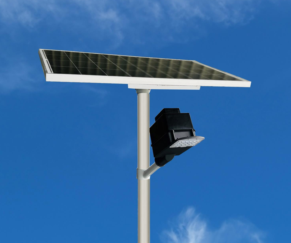 Semi Integrated Solar Street Light Separate Battery Box Model 50 Watt Light 12.8V 78Ah Battery 200W Solar Panel