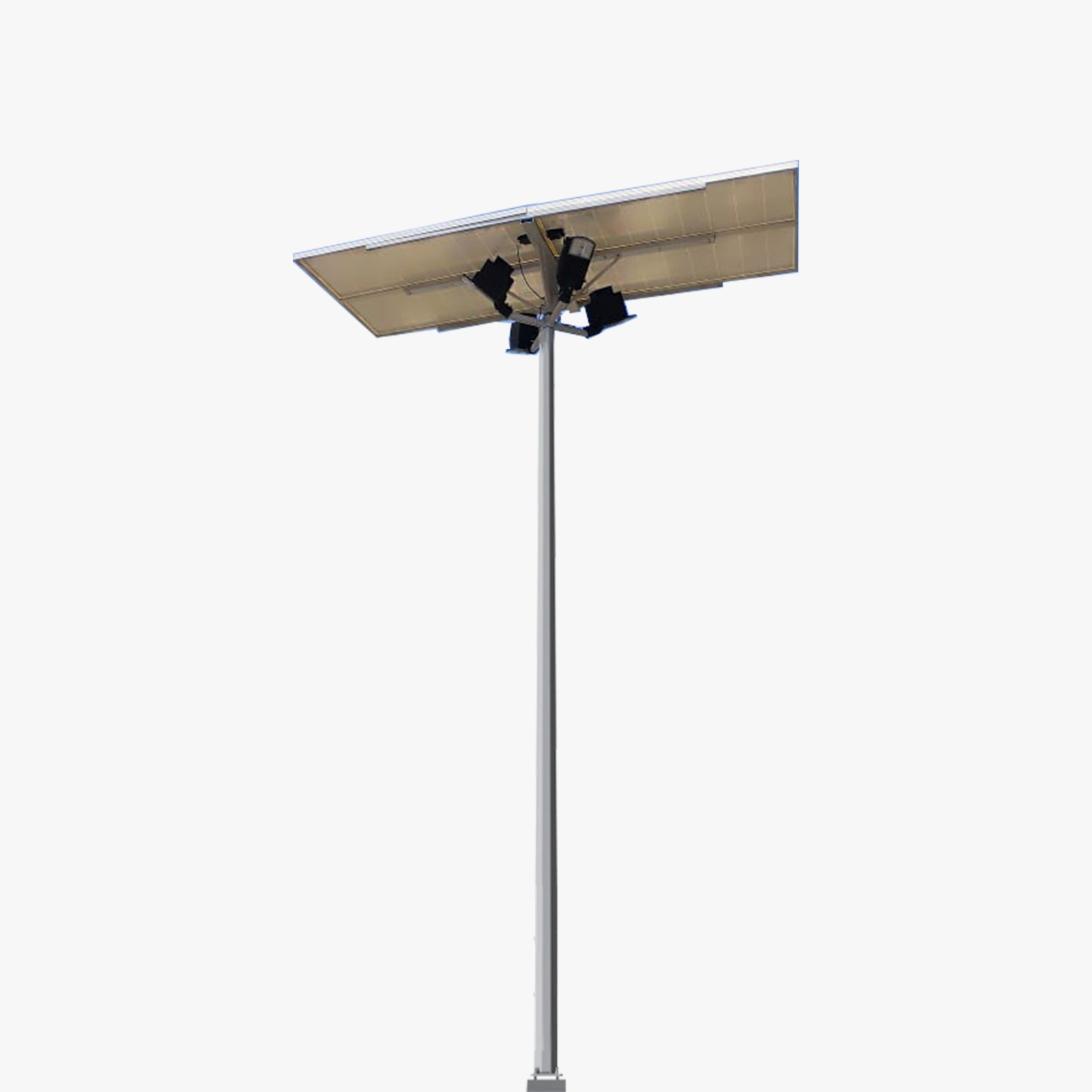 Solar Flood Light High Mast 60W x 5 Light 25.6V 36Ah x 5 Battery 250Wp x 5 Solar Panel (One Day Autonomy)