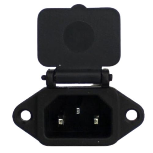 IEC SCREW MOUNT MALE CONNECTER WITH SPRING PLASTIC (113f) - Image 2