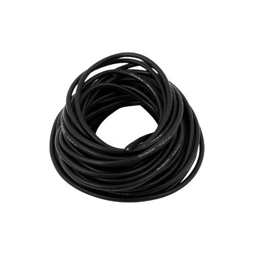 SILICONE WIRE 14AWG BLACK 5MTR EACH (2.08SQMM) (14cf)