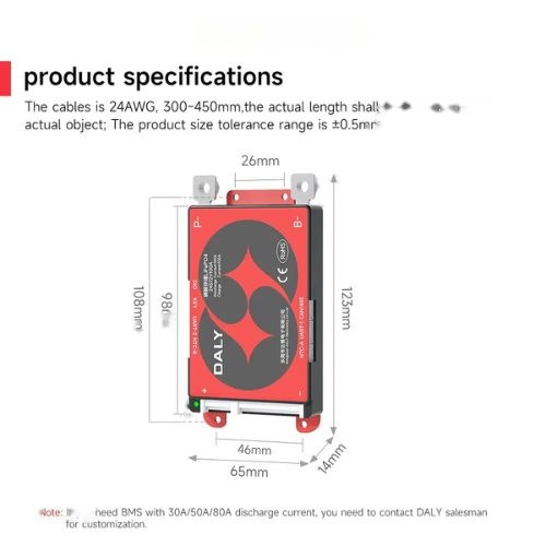 BMS LFP 24S 100A SMART CAN DALY (42f5) - Image 4