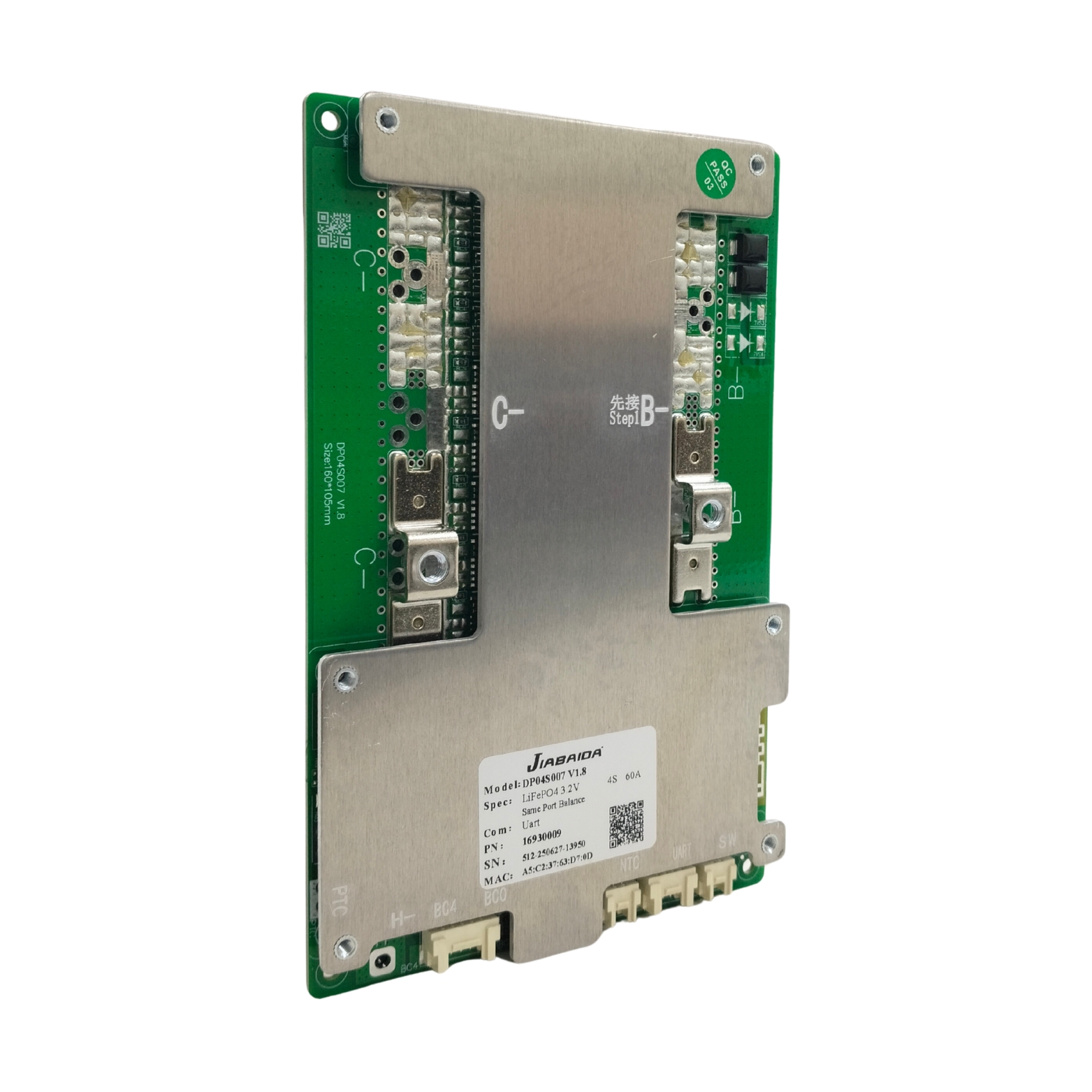 BMS 3-4S 60A SMART JBD (DP04S007) (73ba) - Image 3