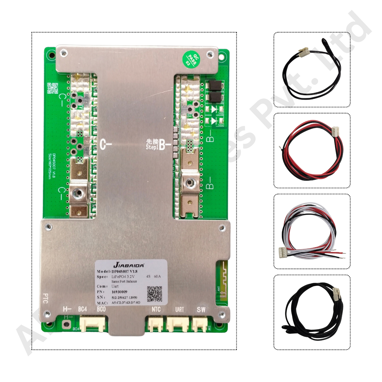 BMS 3-4S 60A SMART JBD (DP04S007) (73ba) - Image 4
