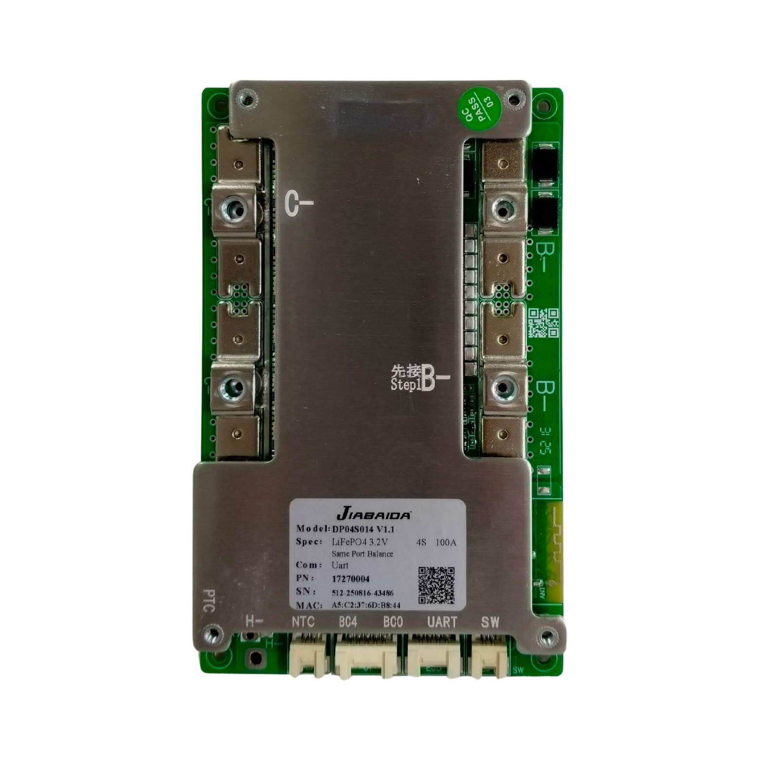 BMS 3-4S 100A SMART JBD (DP04S014) (73bb)