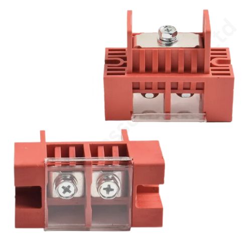 FENCE TERMINAL 200A 1IN-2OUT (RED) (7e23)