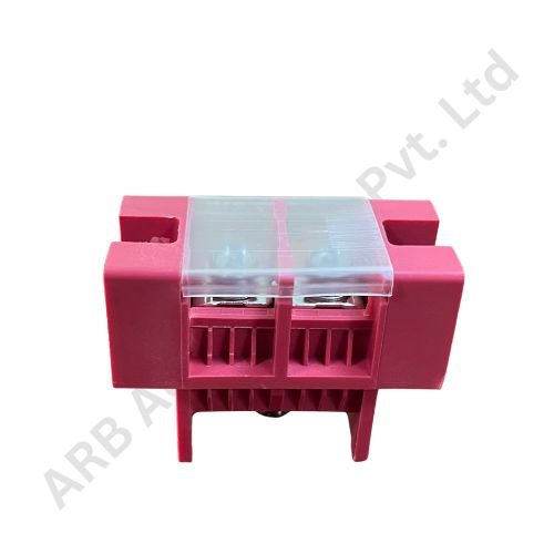 FENCE TERMINAL 100A 1IN-2OUT (RED) (7f1c) - Image 2