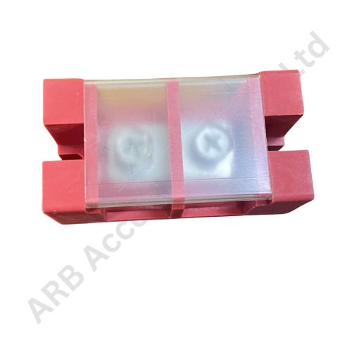 FENCE TERMINAL 100A 1IN-2OUT (RED) (7f1c) - Image 3