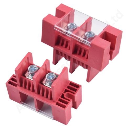 FENCE TERMINAL 100A 2IN-2OUT (RED) (7f1f)