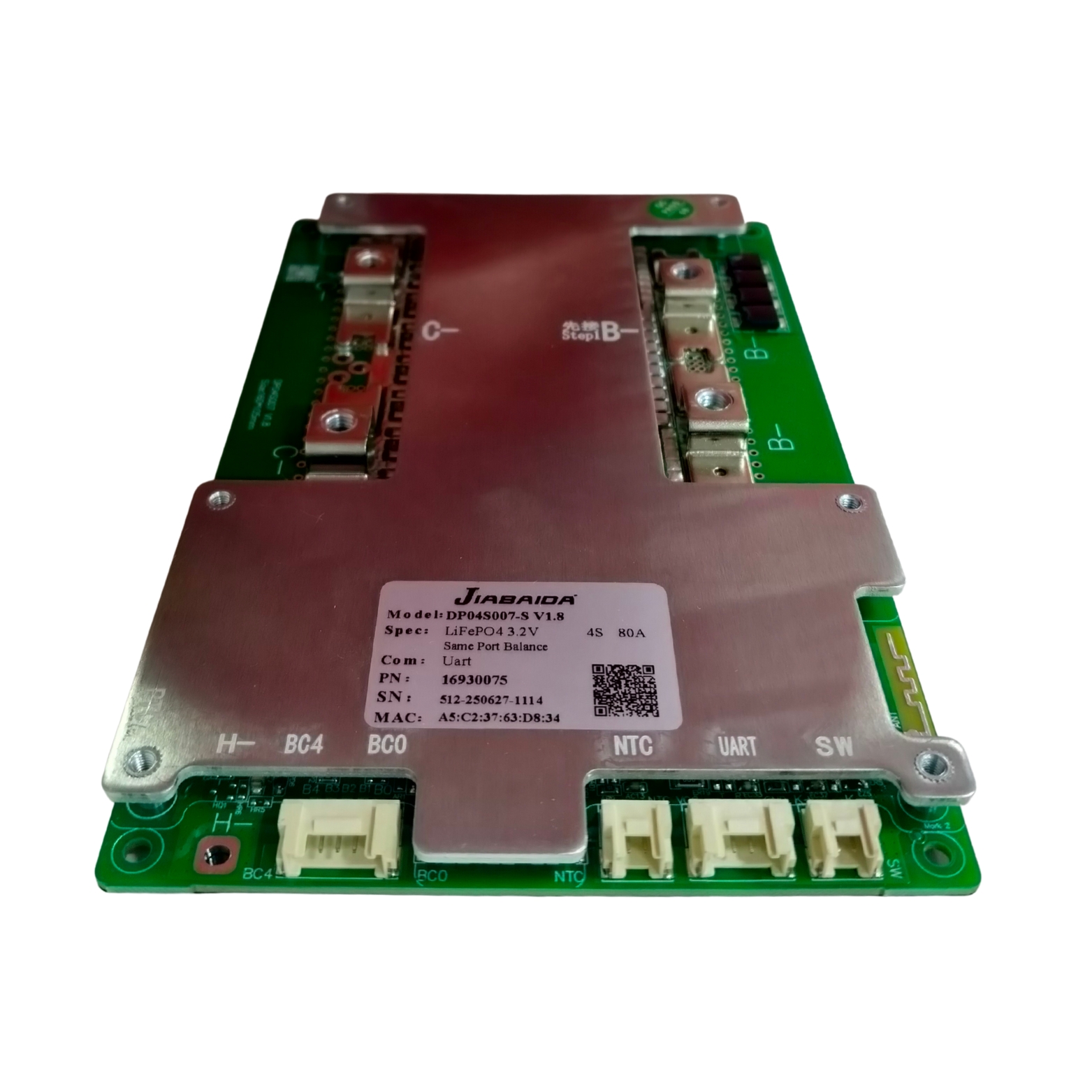 BMS 3-4S 80A SMART JBD (DP04S007) (7ff9) - Image 2