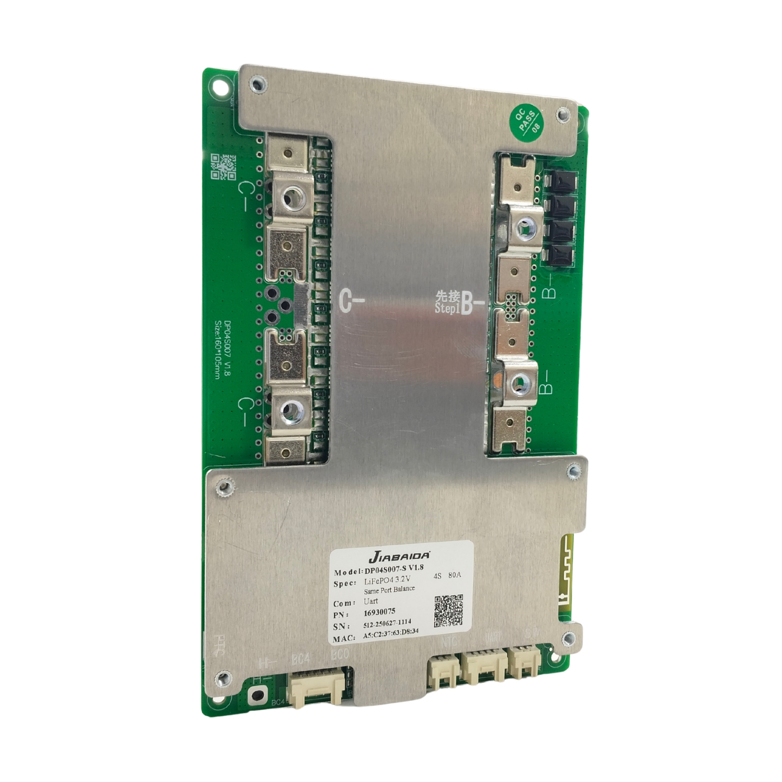 BMS 3-4S 80A SMART JBD (DP04S007) (7ff9) - Image 3