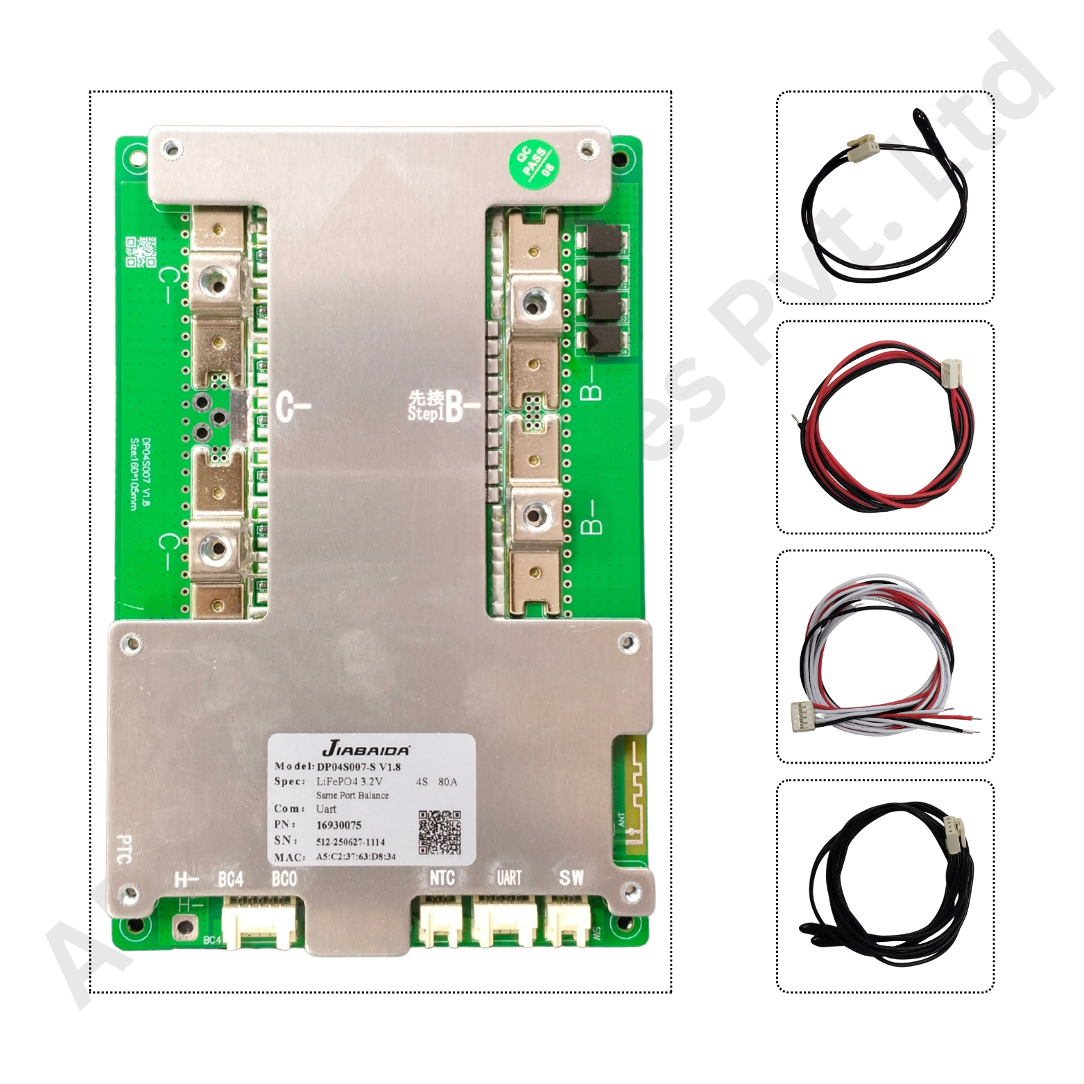 BMS 3-4S 80A SMART JBD (DP04S007) (7ff9) - Image 4