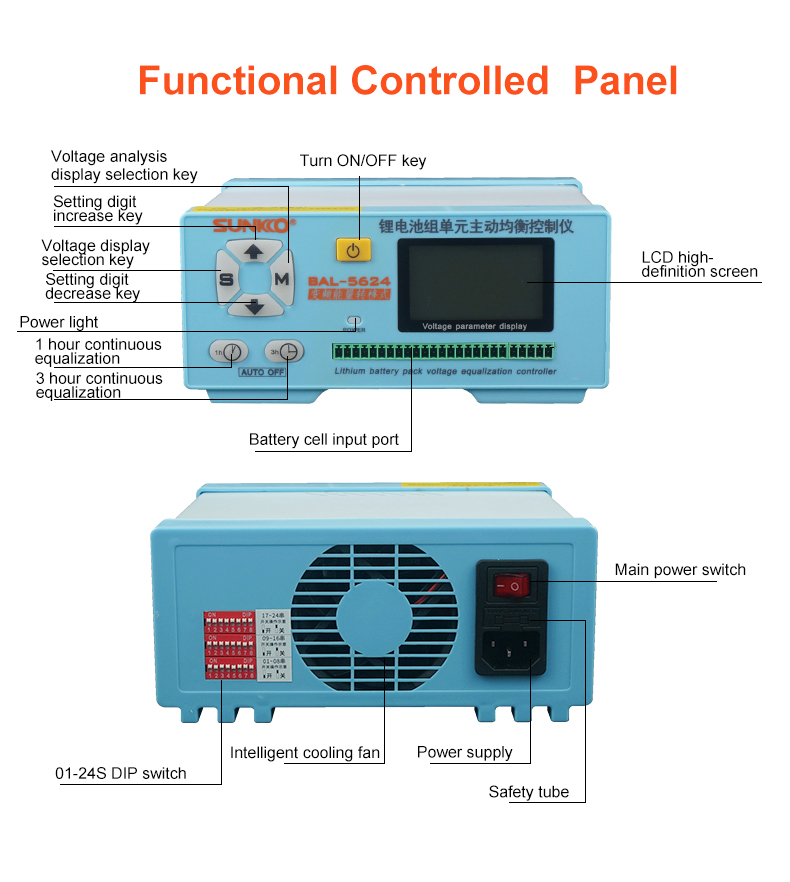 ACTIVE BALANCER T5624 SUNKKO (5A 2-24S) (b30b) - Image 3