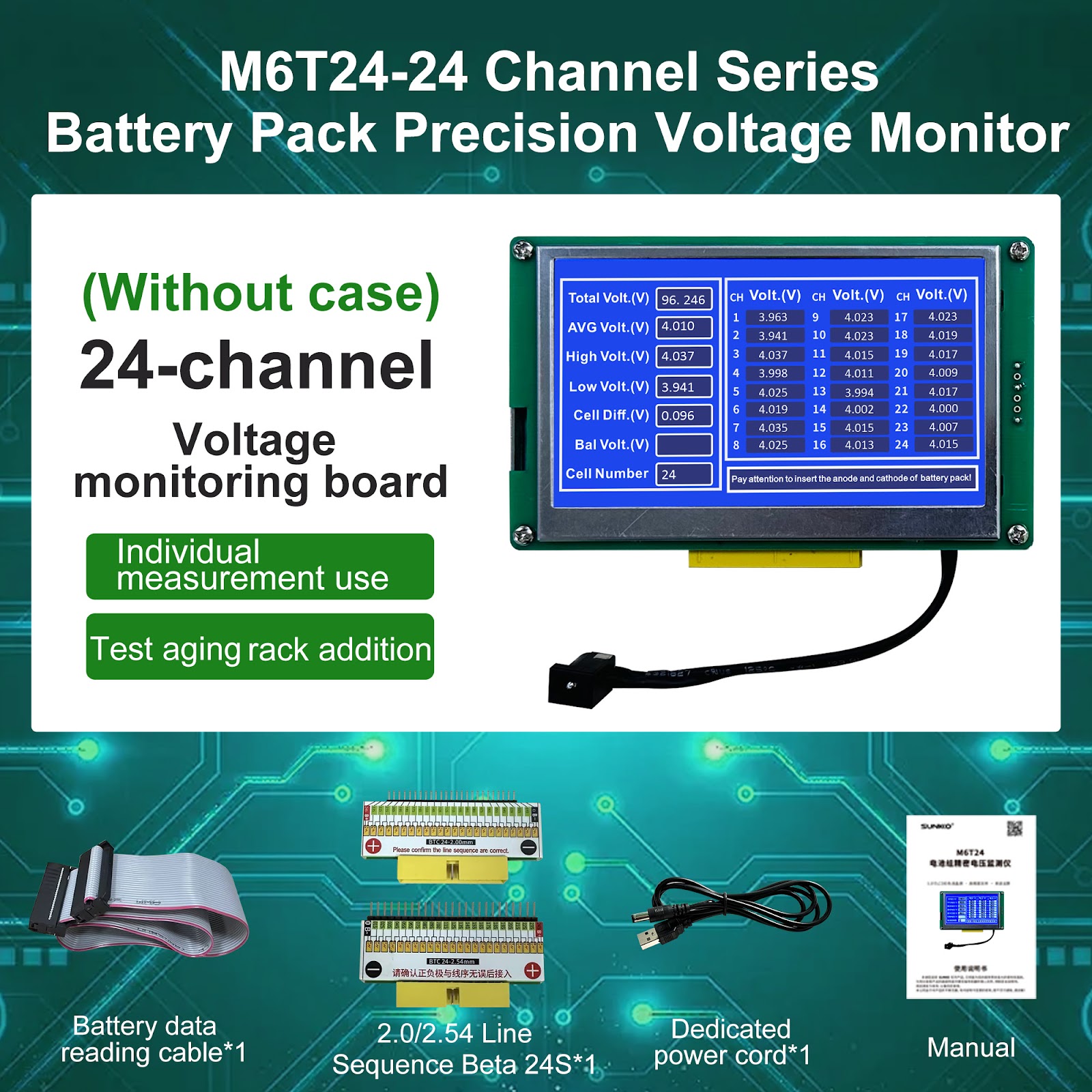 M6T24 1-24S VOLTAGE TESTER WITHOUT CASE (b316)