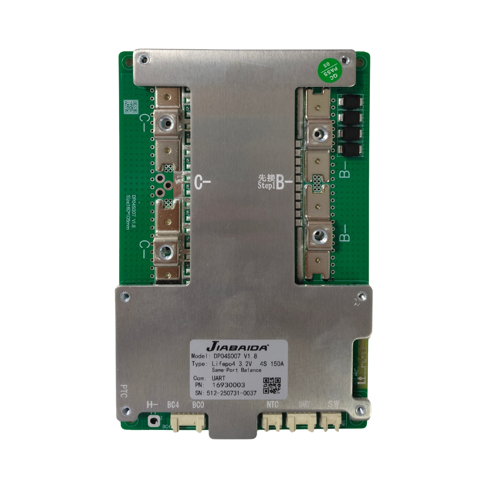BMS 3-4S 150A SMART JBD (DP04S007) (b60c)