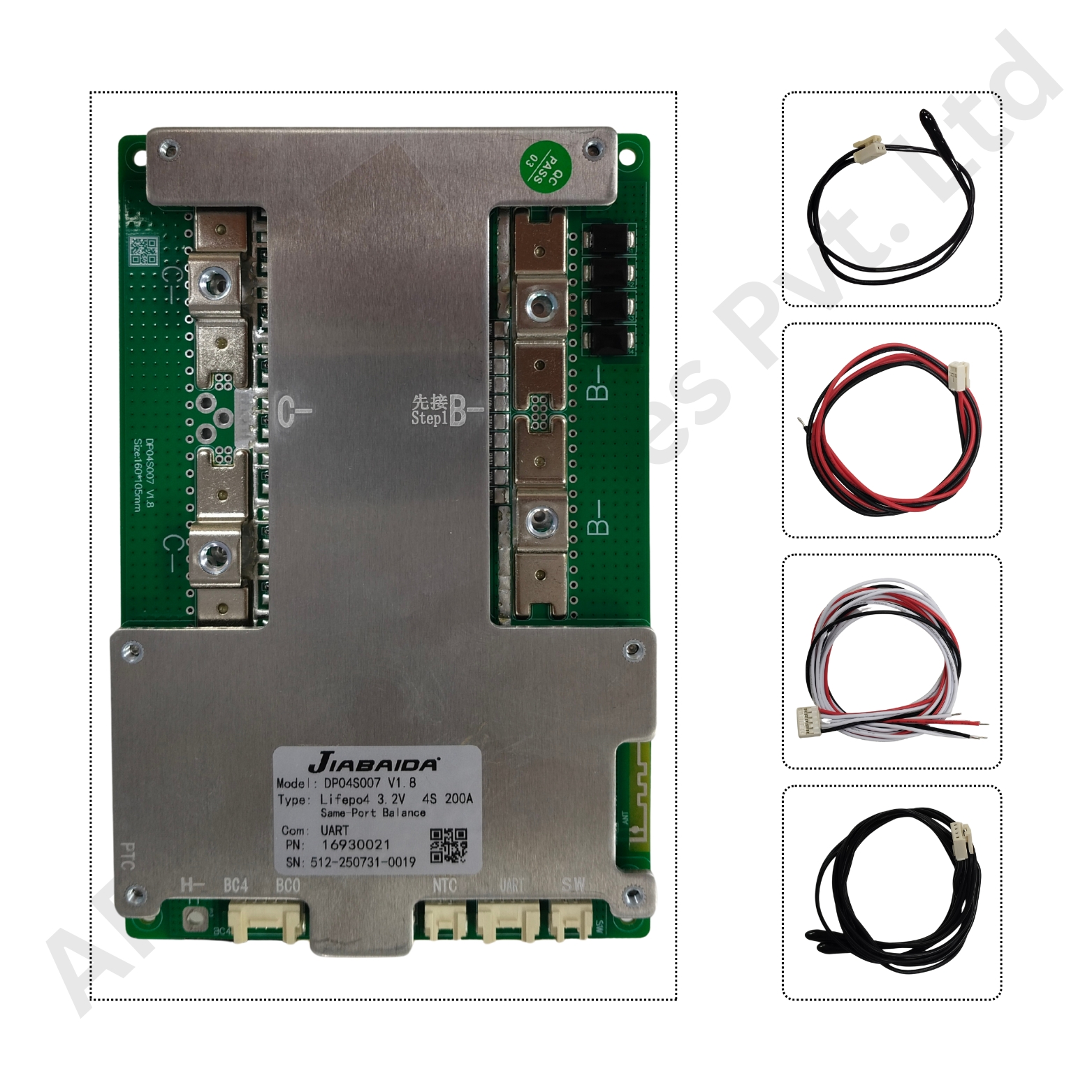 BMS 3-4S 200A SMART JBD (DP04S007) (b60d) - Image 4