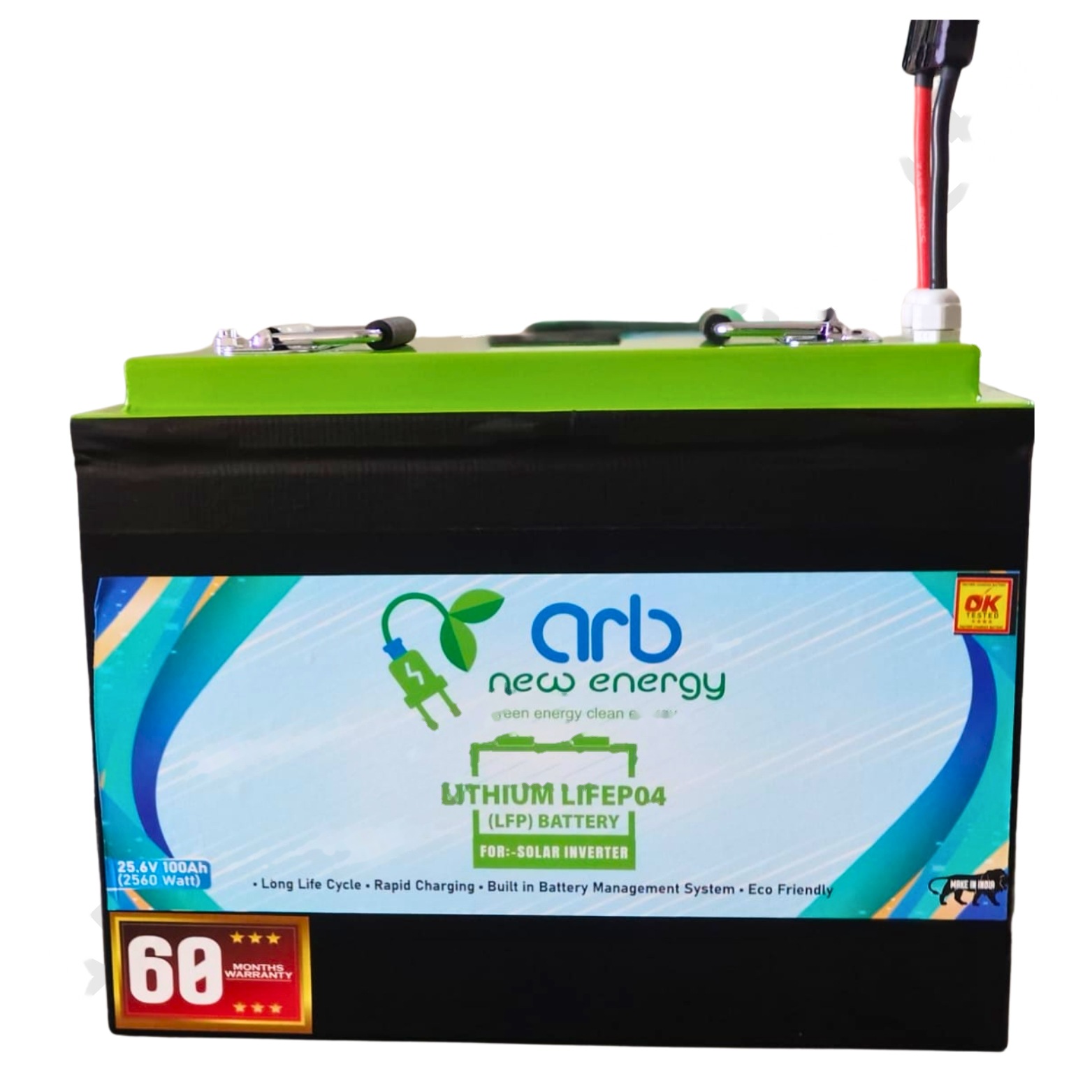 12.8V 100Ah Inverter Battrey (GANGFENG) Soft Pack (c0f6)