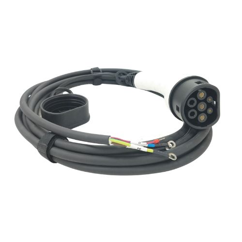AC CONNECTOR GUN FOR EV THREE PHASE/32A/415V/5 MTR (c33f)