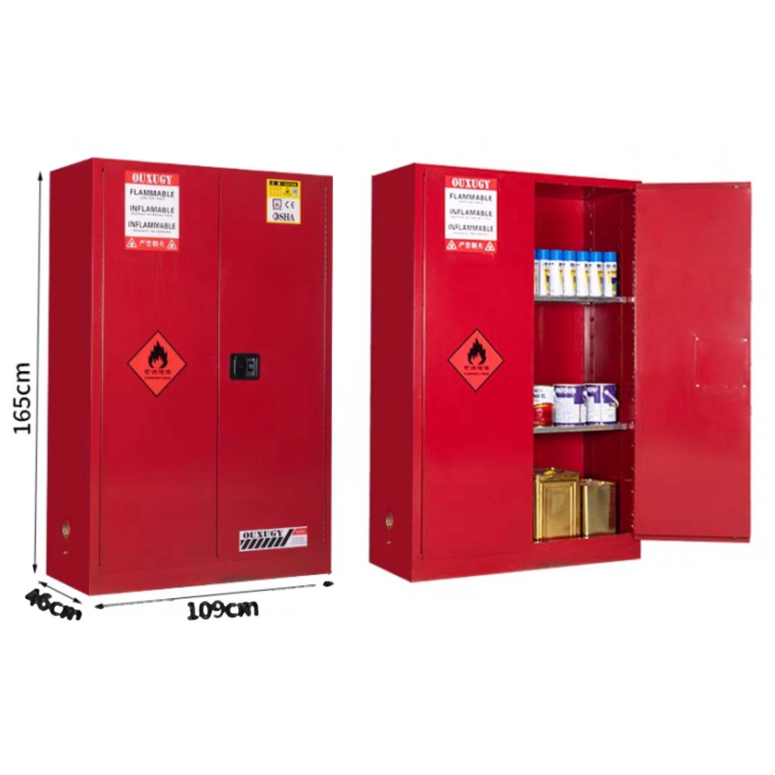LITHIUM BATTERY SAEFTY CABINET 45 GALLION/170LTR (c34c) - Image 4