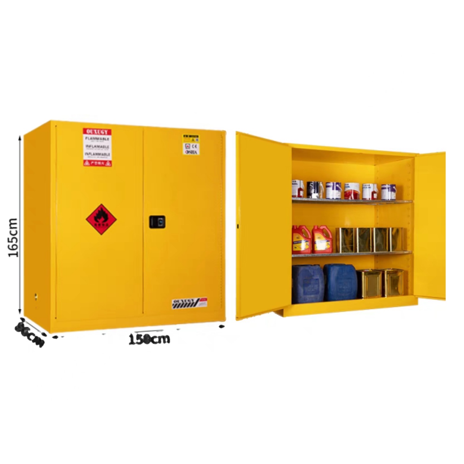 LITHIUM BATTERY SAFETY CABINET 115 GALLION/410LTR (c34f) - Image 4
