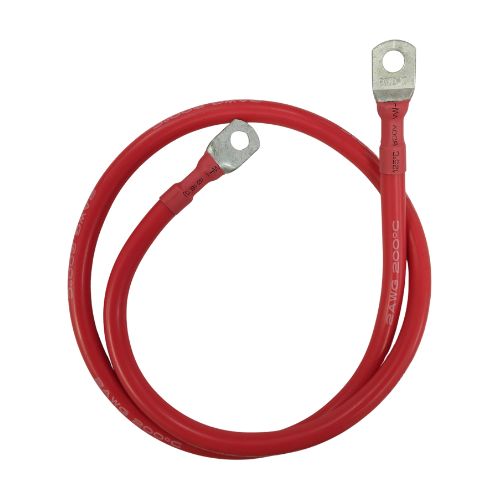 SILICON WIRE 2AWG RED WITH (SC70-6LUGS)1000MM (c35a)
