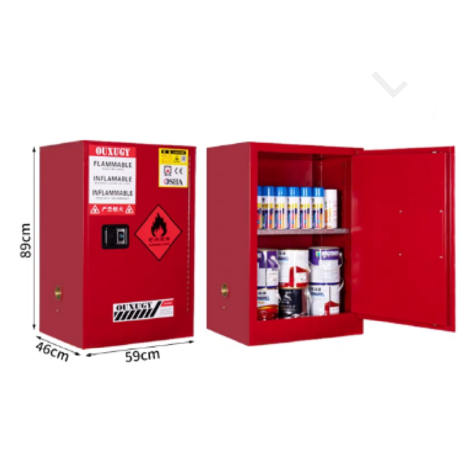 LITHIUM BATTERY SAFETY CABINET 12 GALLION/45LTR (c397) - Image 4
