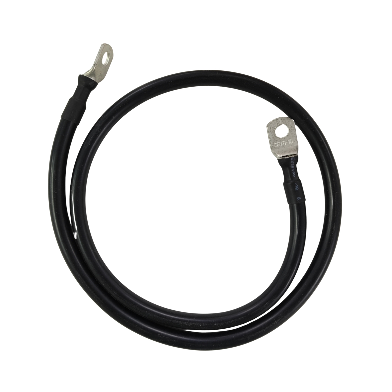 SILICON WIRE 2AWG BLACK WITH (SC70-6LUGS)1000MM (c3a7)