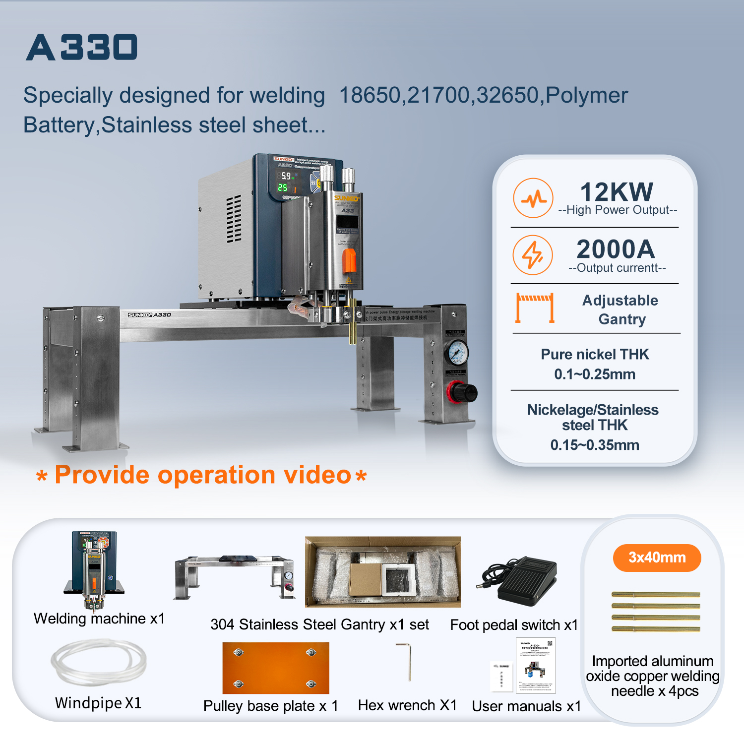 SPOT WELDING MACHINE SUNKKO A330 (c729) - Image 3