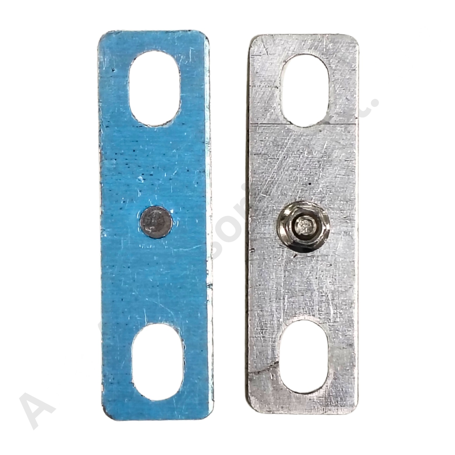 ALUMINIUM BUS BAR 70X20X2MM WITH CLINCH STUD-NUT (1067a) (10afd) - Image 2