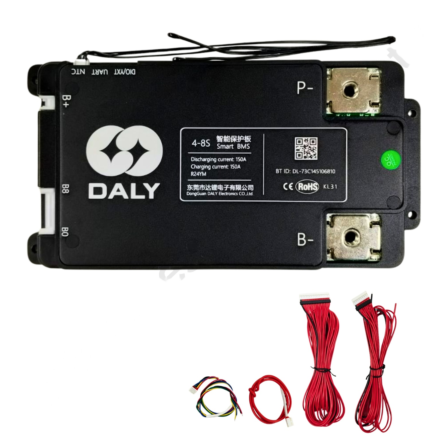 DALY BLACK SMART BMS 4-8S 150A (10da4) - Image 2